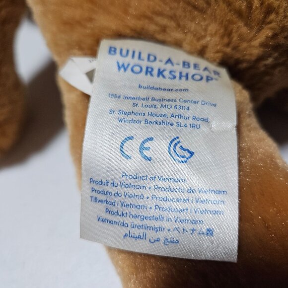 Build a Bear Puppy Dog 14 inch Plush Brown Spot Soft Eyes Stuffed Animal Toy - Picture 4 of 8